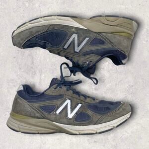 New Balance 990v4 Kith Navy Made in USA Standard Width Shoes